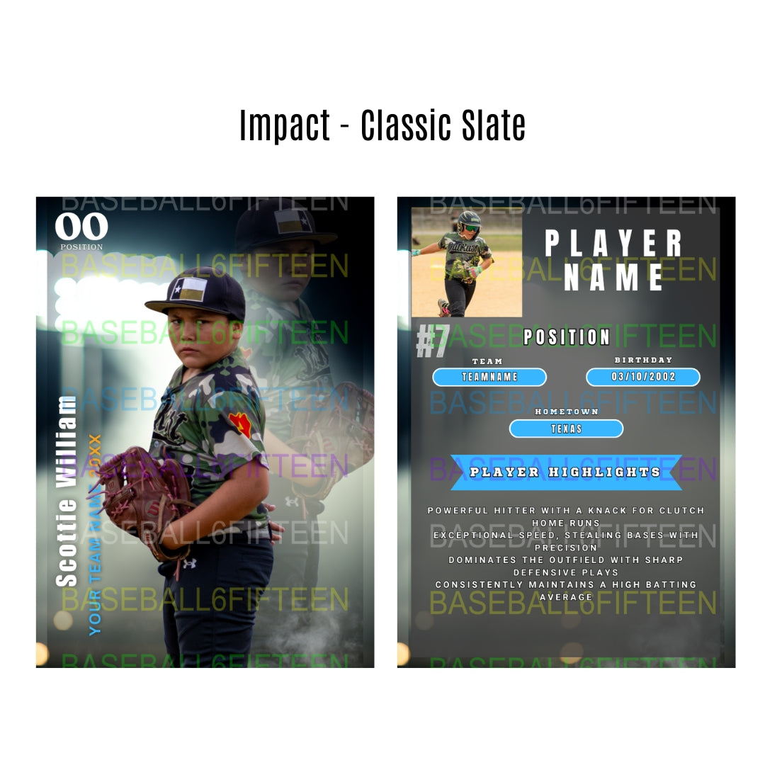 B615 Impact Series - Custom Trading Cards (18 per pack)