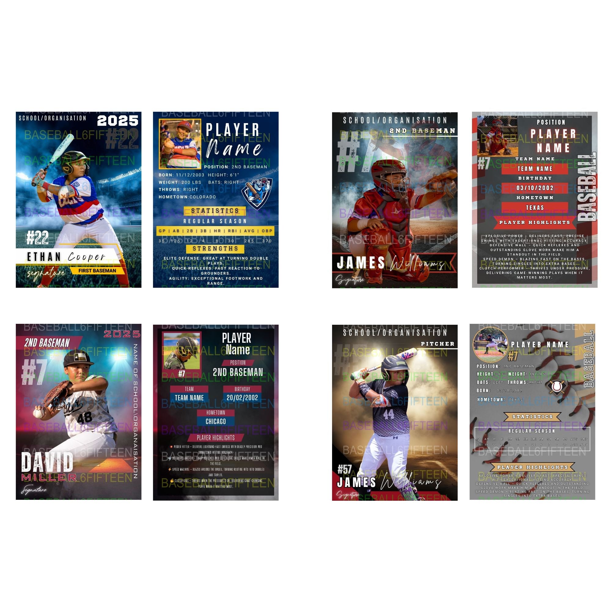 B615 Prime Showcase Series - Custom Trading Cards (18 per pack)