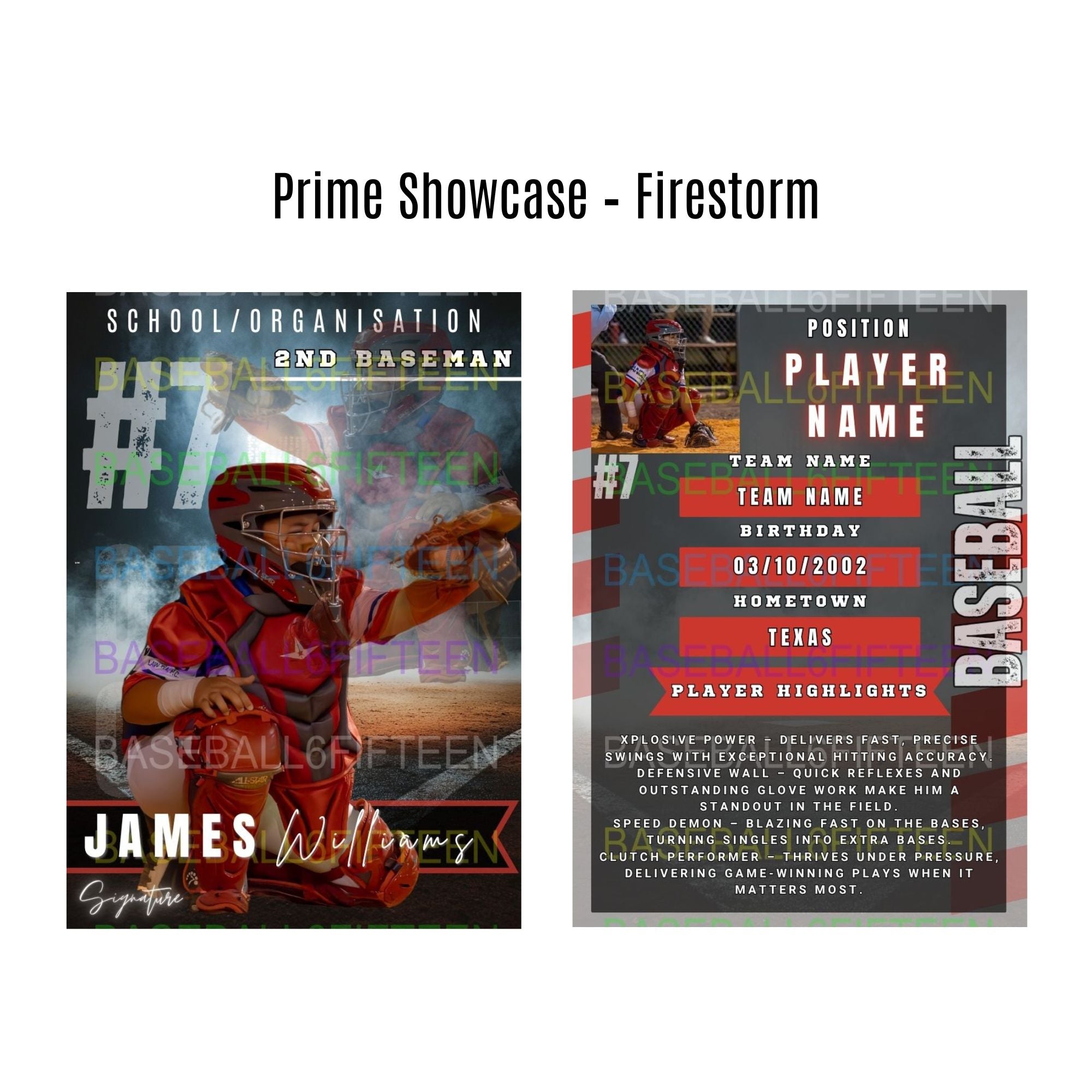 B615 Prime Showcase Series - Custom Trading Cards (18 per pack)