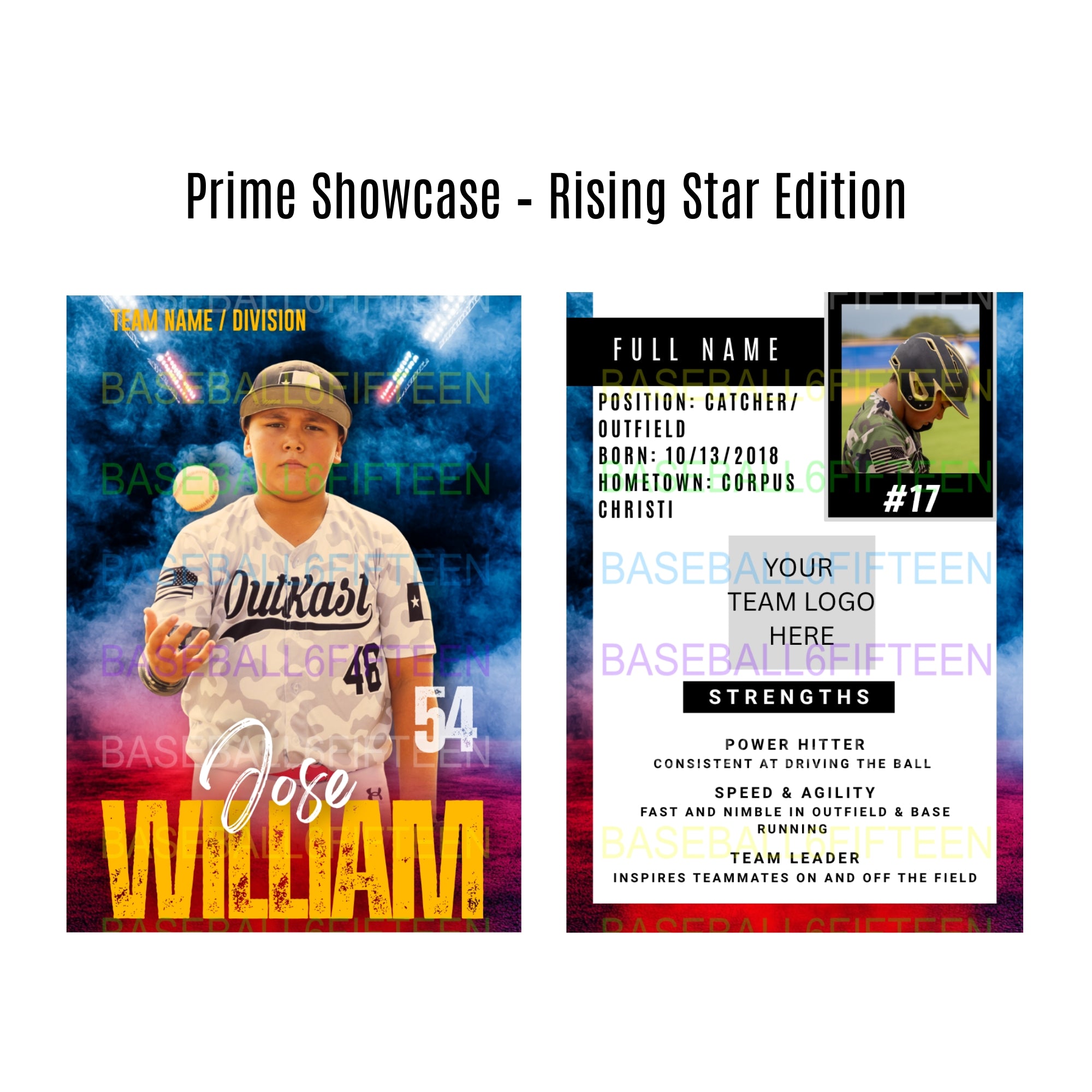 B615 Pro League Series - Custom Trading Cards (18 per pack)