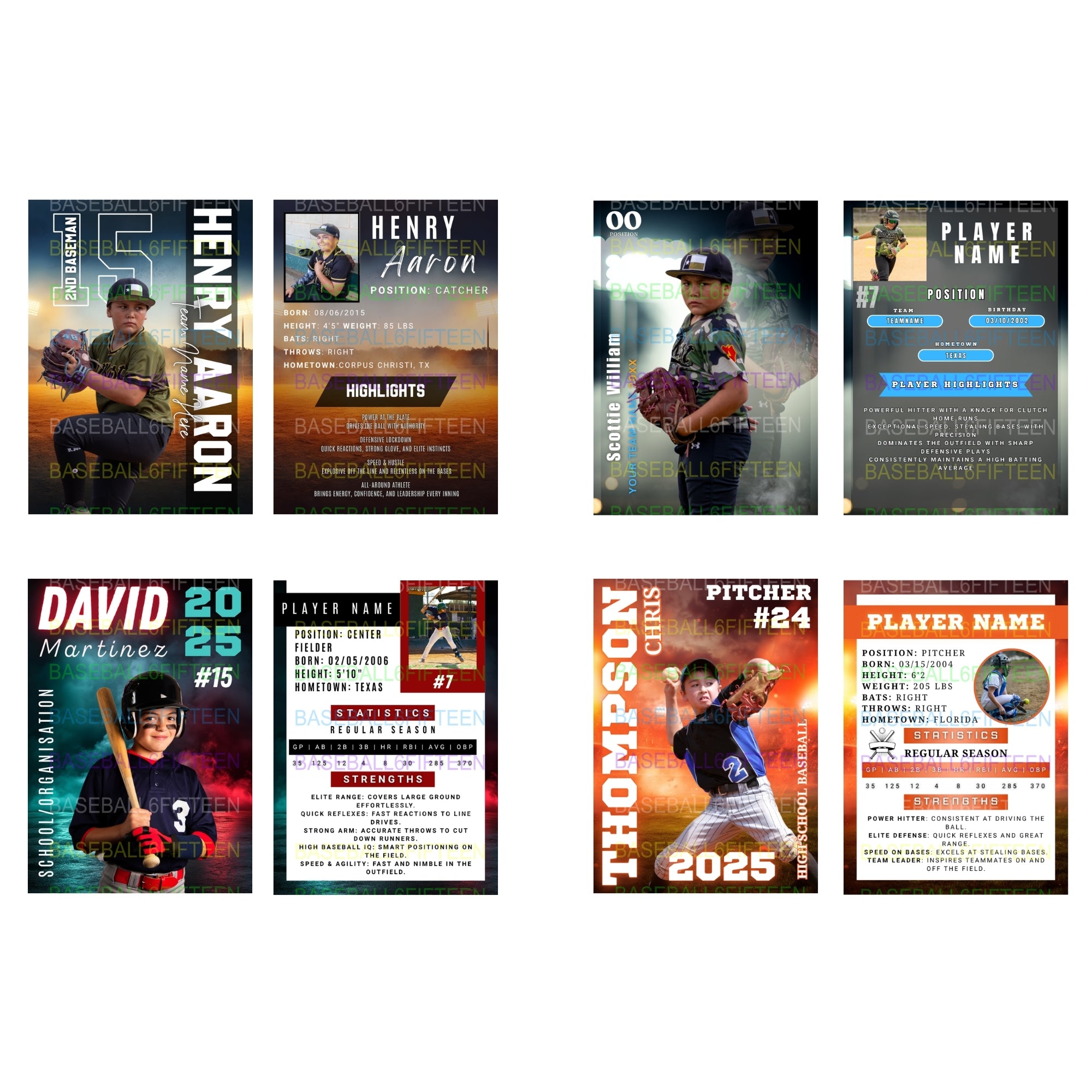 B615 Impact Series - Custom Trading Cards (18 per pack)