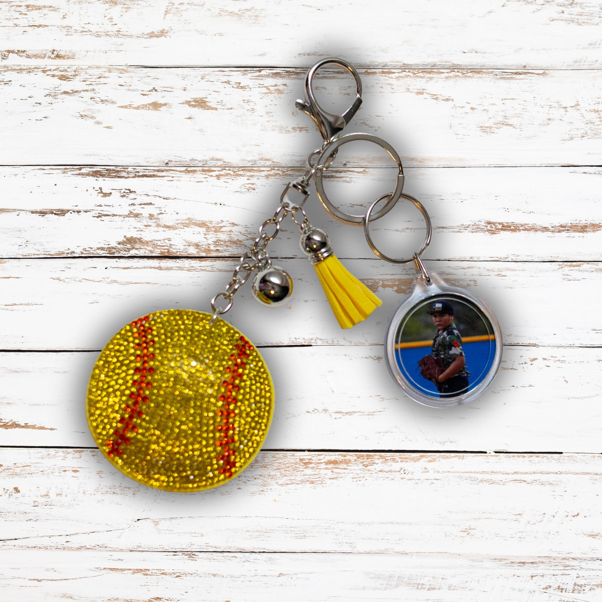 Diamond Memories Custom Sports Photo Keychain Collection