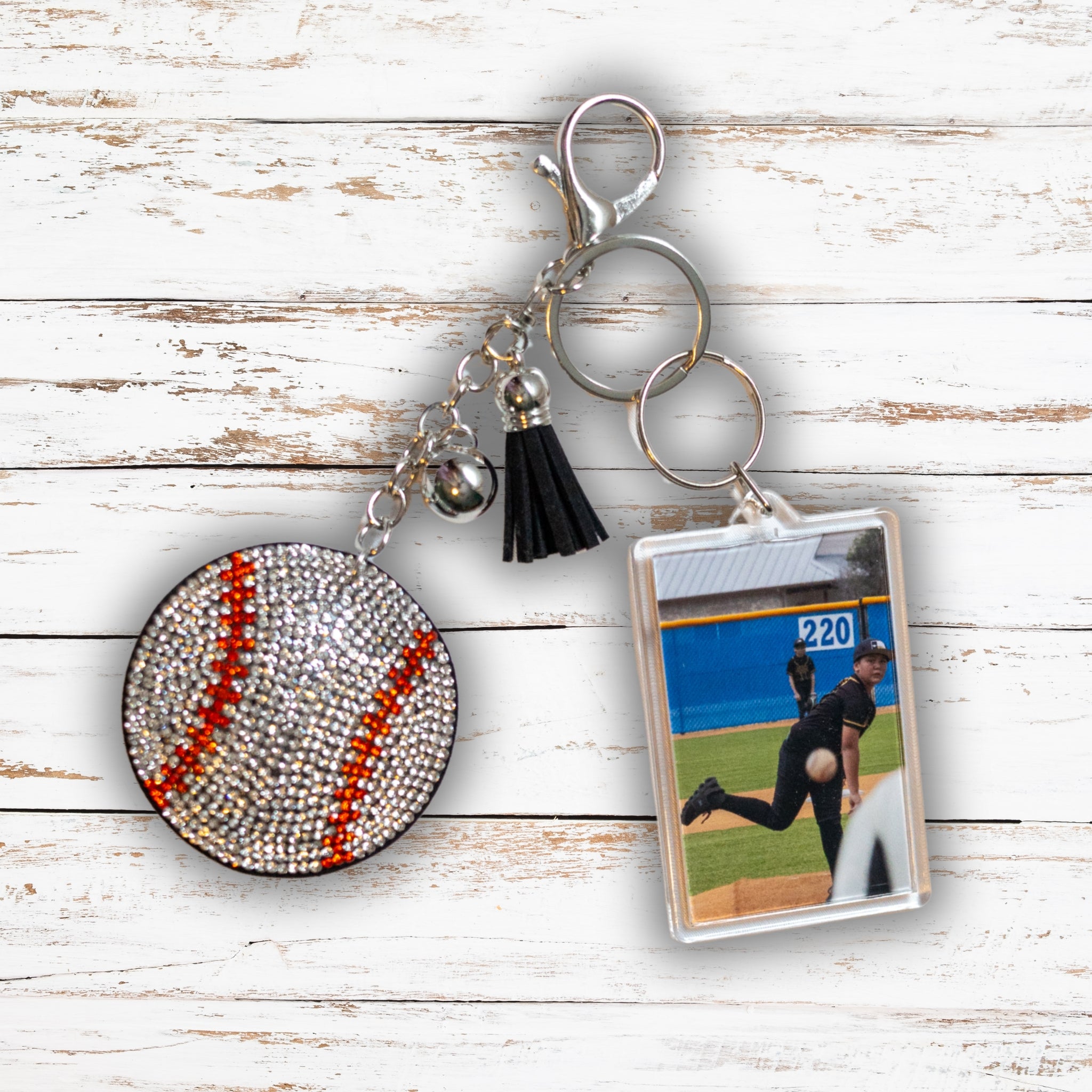 Diamond Memories Custom Sports Photo Keychain Collection