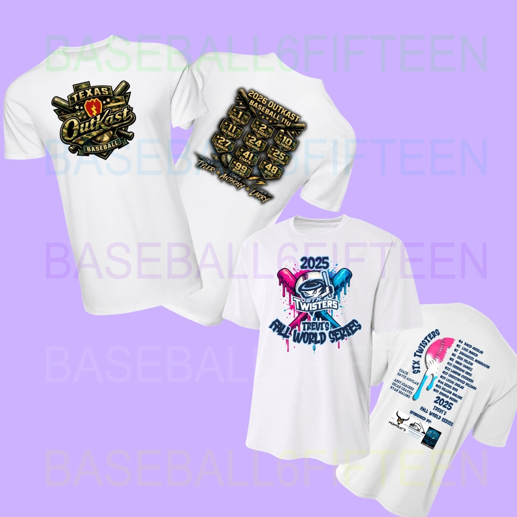 Custom Team Logo & Roster Shirt | Buy 10+ Save 15%